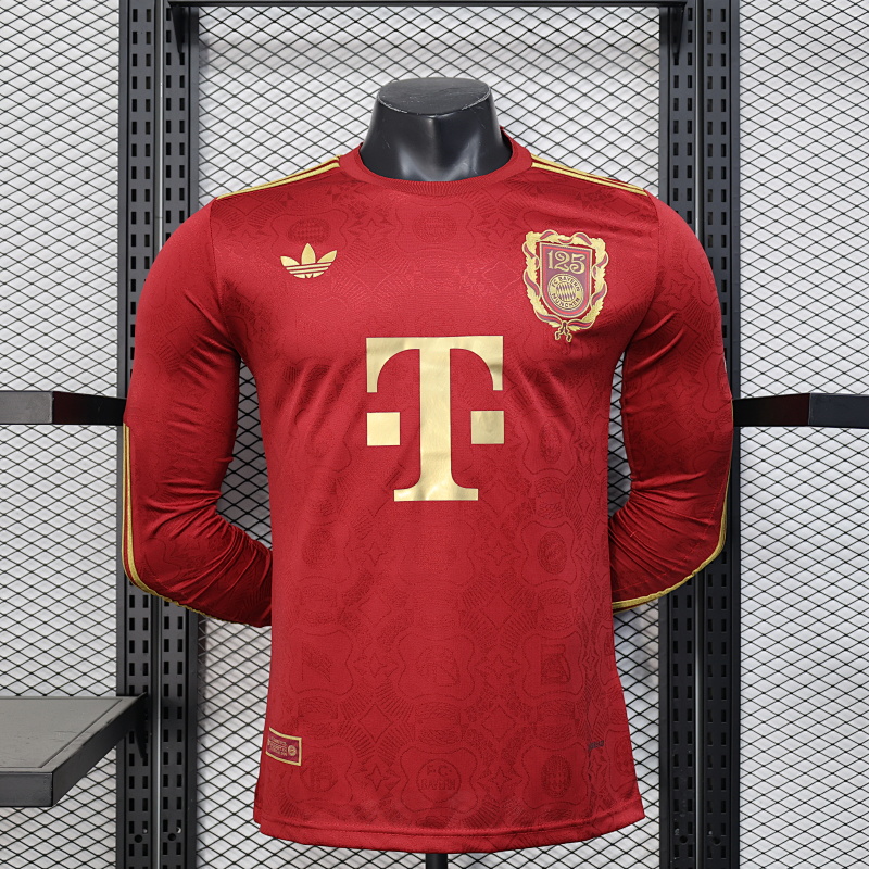 Version Player_Jugador- Camiseta roja de manga larga edición aniversario del Bayern de